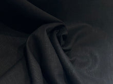 Load image into Gallery viewer, Jet Black 100% Linen     1/4 Meter Price