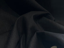 Load image into Gallery viewer, Jet Black 100% Linen     1/4 Meter Price