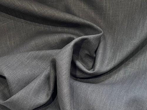 Cement Grey 100% Linen     1/4 Meter Price