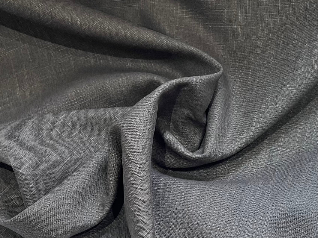 Cement Grey 100% Linen     1/4 Meter Price