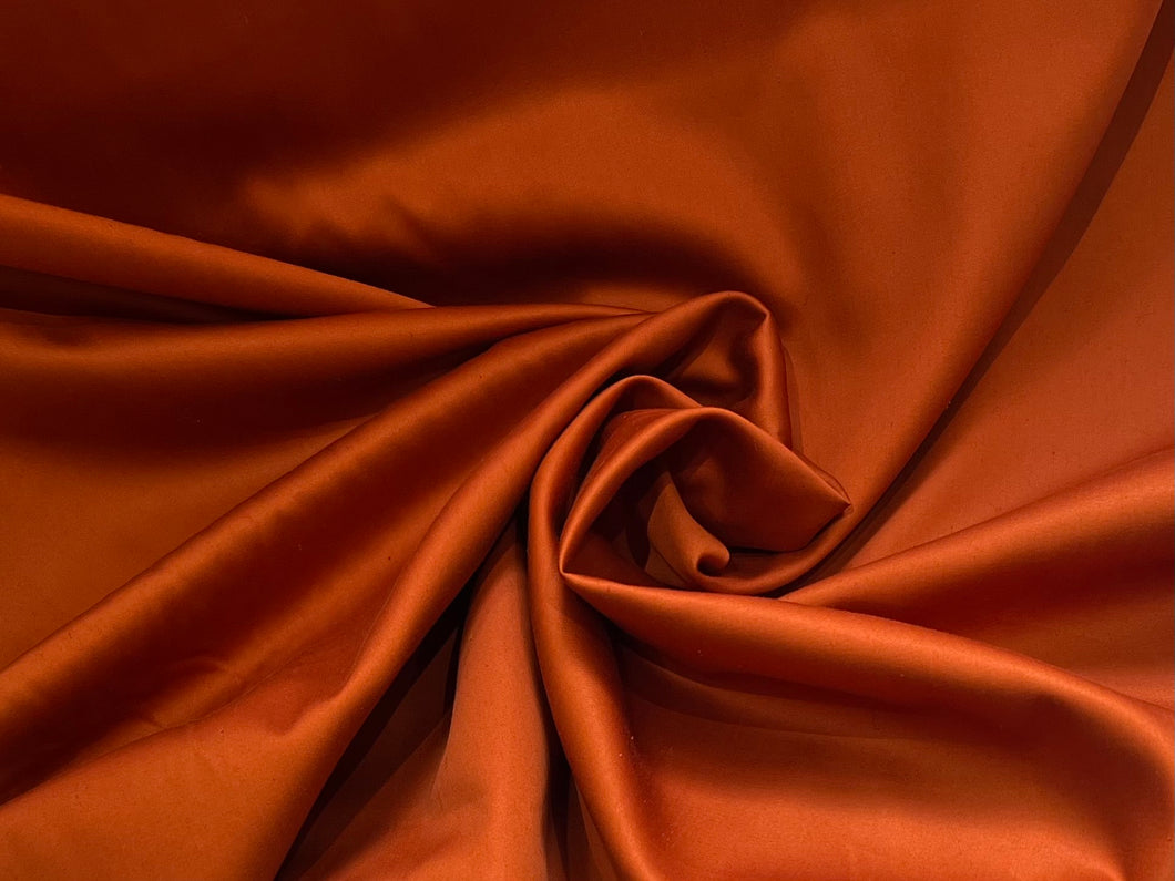 Vibrant Orange 100% Cotton Shirting.    1/4 Metre Price