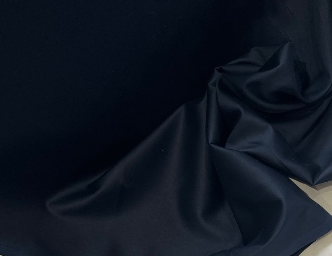 Midnight Navy 100% Cotton Shirting.    1/4 Metre Price