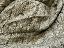 Load image into Gallery viewer, Green Nordic Faux Cable Knit 28% Polyester 50% Rayon 22% Nylon    1/4 Meter Price