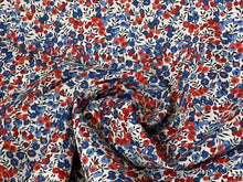 Load image into Gallery viewer, Blue &amp; Red Liberty Wilshire 100% Cotton Tana Lawn    1/4 Meter Price
