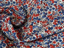 Load image into Gallery viewer, Blue &amp; Red Liberty Wilshire 100% Cotton Tana Lawn    1/4 Meter Price