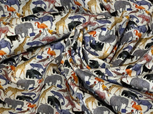 Load image into Gallery viewer, Liberty Tana Lawn Queue to the Zoo 100% Cotton.    1/4 Meter Price