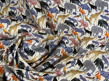 Load image into Gallery viewer, Liberty Tana Lawn Queue to the Zoo 100% Cotton.    1/4 Meter Price