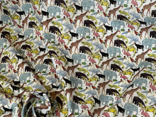 Load image into Gallery viewer, Liberty Tana Lawn Queue to the Zoo 100% Cotton.    1/4 Meter Price