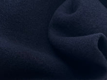 Load image into Gallery viewer, Navy Blue Boiled 100% Wool Coating    1/4 Meter Price