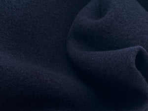 Navy Blue Boiled 100% Wool Coating    1/4 Meter Price