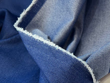 Load image into Gallery viewer, Huckaberry Blue 70% Cotton 28% Polyester 2% Elastane Denim.     1/4 Metre Price