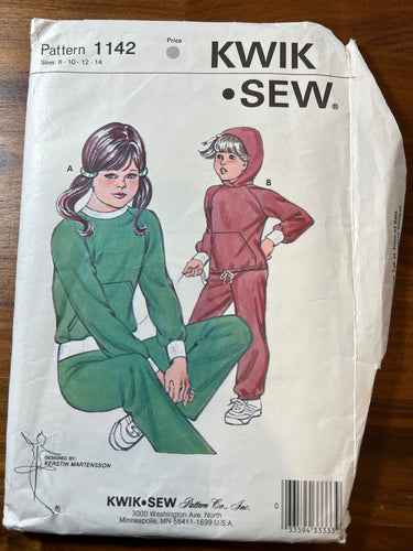 Kwik Sew Pattern #1142 Size 8-14