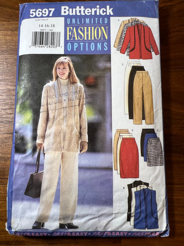 Butterick Pattern #5697 Size 14-18