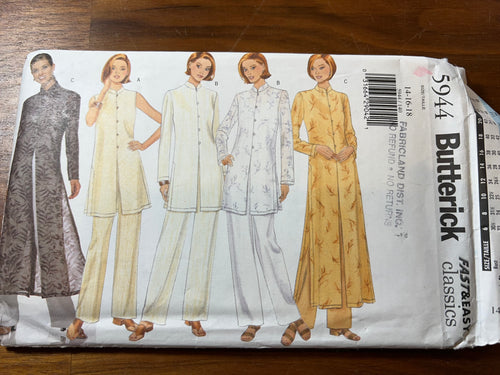 Butterick Pattern #5944 Size 14-18