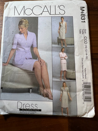 McCall's Pattern #4831 Size 10-16