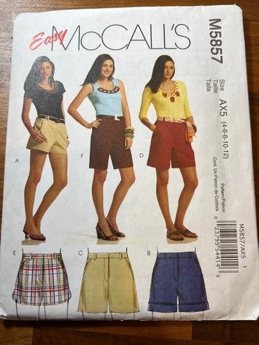 McCall's Pattern #5857 Size 4-12