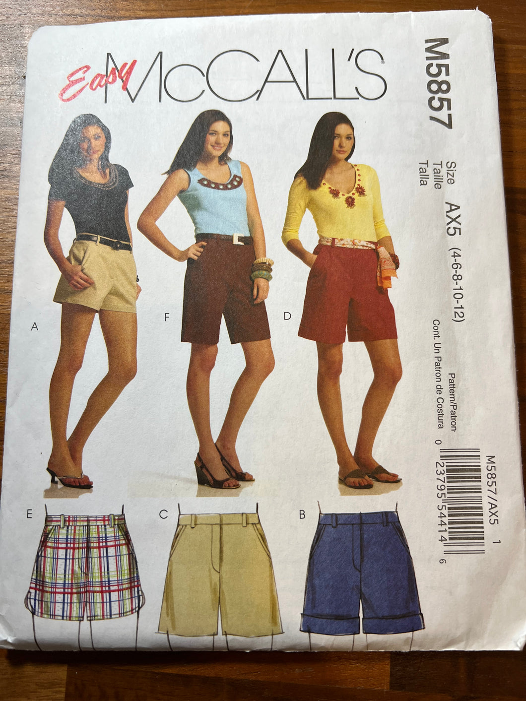 McCall's Pattern #5857 Size 4-12