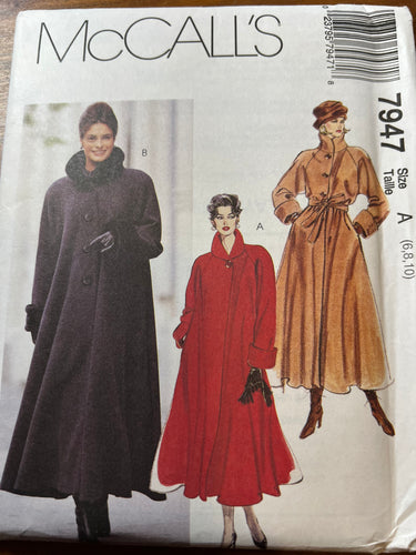 McCall's Pattern #7947 Size 6-8-10