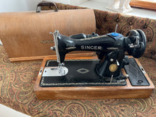 Load image into Gallery viewer, Vintage Singer Model #15 Sewing machine and Wooden Case