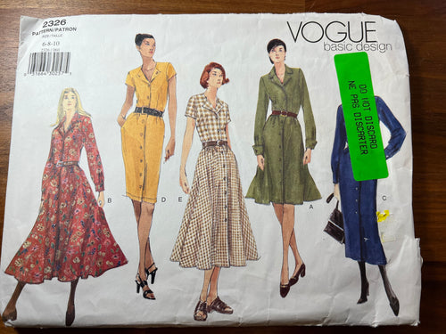 Vintage Vogue #2326  Size 6-8-10