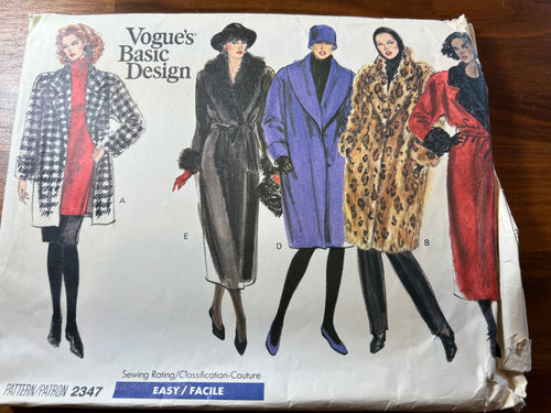 Vintage Vogue #2347  Size 8-10-12