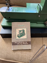 Load image into Gallery viewer, RARE ELNA Green Grasshopper Sewing Machine &amp; Case