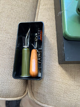 Load image into Gallery viewer, RARE ELNA Green Grasshopper Sewing Machine &amp; Case