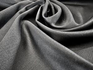 Midnight Navy Satin Backed 100% Wool Gabardine     1/4 Metre Price