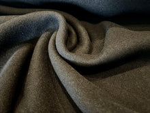 Load image into Gallery viewer, Black &amp; Blue 100% Wool Reversible Plush Coating.     1/4 Metre Price