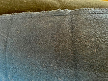 Load image into Gallery viewer, Black &amp; Blue 100% Wool Reversible Plush Coating.     1/4 Metre Price