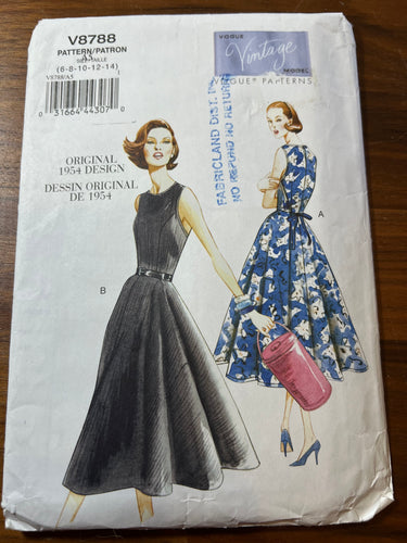 Vintage Vogue #8788  Size 6-8-10-12-14