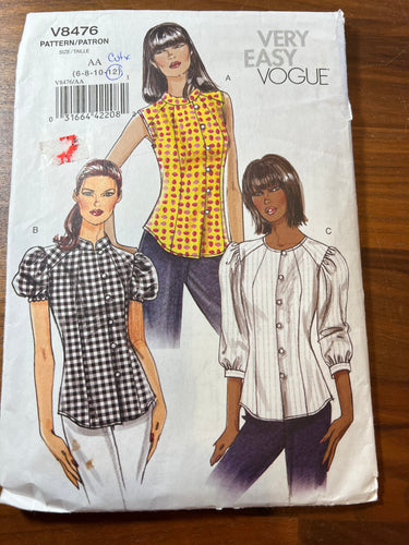 Vintage Vogue #8476 Size 6-8-10-12