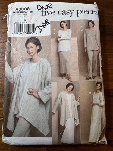 Vintage Vogue #8006 Size 8-10-12