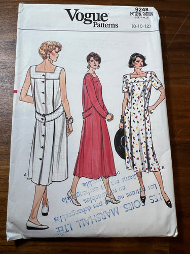 Vintage Vogue #9248 Size 8-10-12