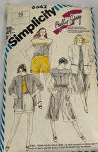 Load image into Gallery viewer, Vintage Simplicity Pattern #6342 Size 20