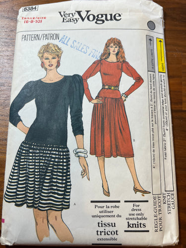 Vintage Vogue #8384 Size 6-8-10