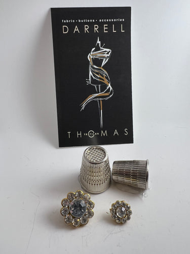 Gold & Diamond Flower Rhinestone Button.   Price Per Button