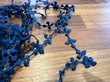 Load image into Gallery viewer, Navy Blue French Knot Trim  9 metres