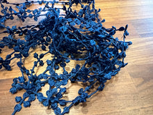 Load image into Gallery viewer, Navy Blue French Knot Trim  9 metres