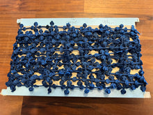Load image into Gallery viewer, Navy Blue French Knot Trim  9 metres