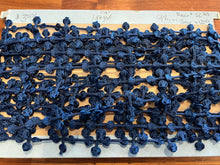 Load image into Gallery viewer, Navy Blue French Knot Trim  9 metres