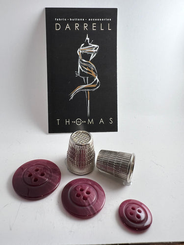 Rose Marbled  Four Hole Button