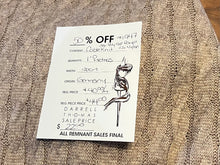 Load image into Gallery viewer, #1947 Taupe Nordic Faux Cable Knit 28% Polyester 50% Rayon 22% Nylon Remnant