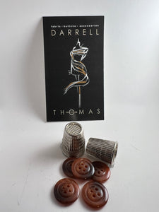 Caramel Marbled  Four Hole Button.