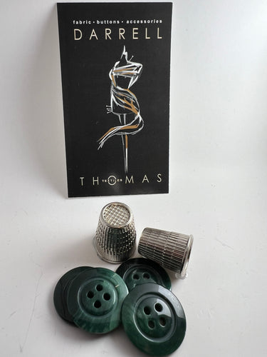 Emerald Marbled  Four Hole Button