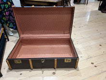 Load image into Gallery viewer, Vintage English Steamer Travel Trunk