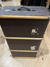 Load image into Gallery viewer, Vintage English Steamer Travel Trunk