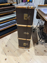Load image into Gallery viewer, Vintage English Steamer Travel Trunk