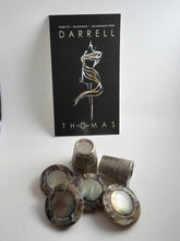 Load image into Gallery viewer, Dark Green Marbled &amp; Pearl Button