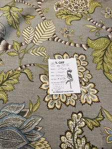 #1336 Kaufmann Abstract Floral 55% Linen 45% Rayon Remnant